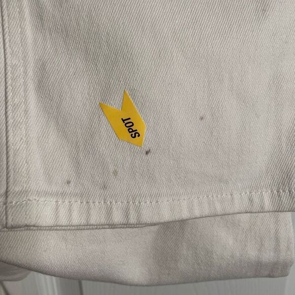 AFRM Womens Heston Jean 26 Bright White High Rise High Waisted Straight Leg - Picture 8 of 8